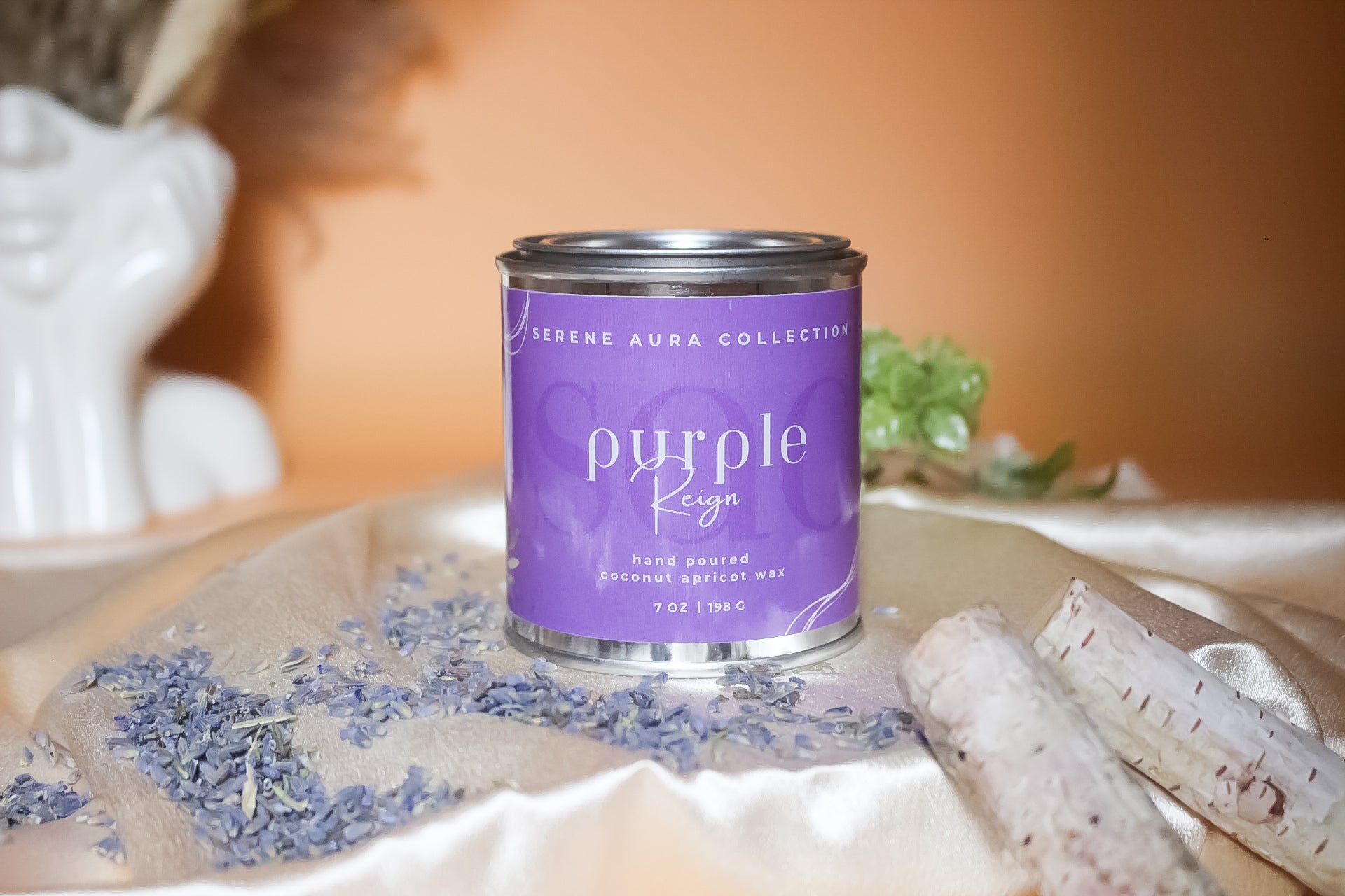 Lavender Driftwood Woodwick Candle: Purple Reign