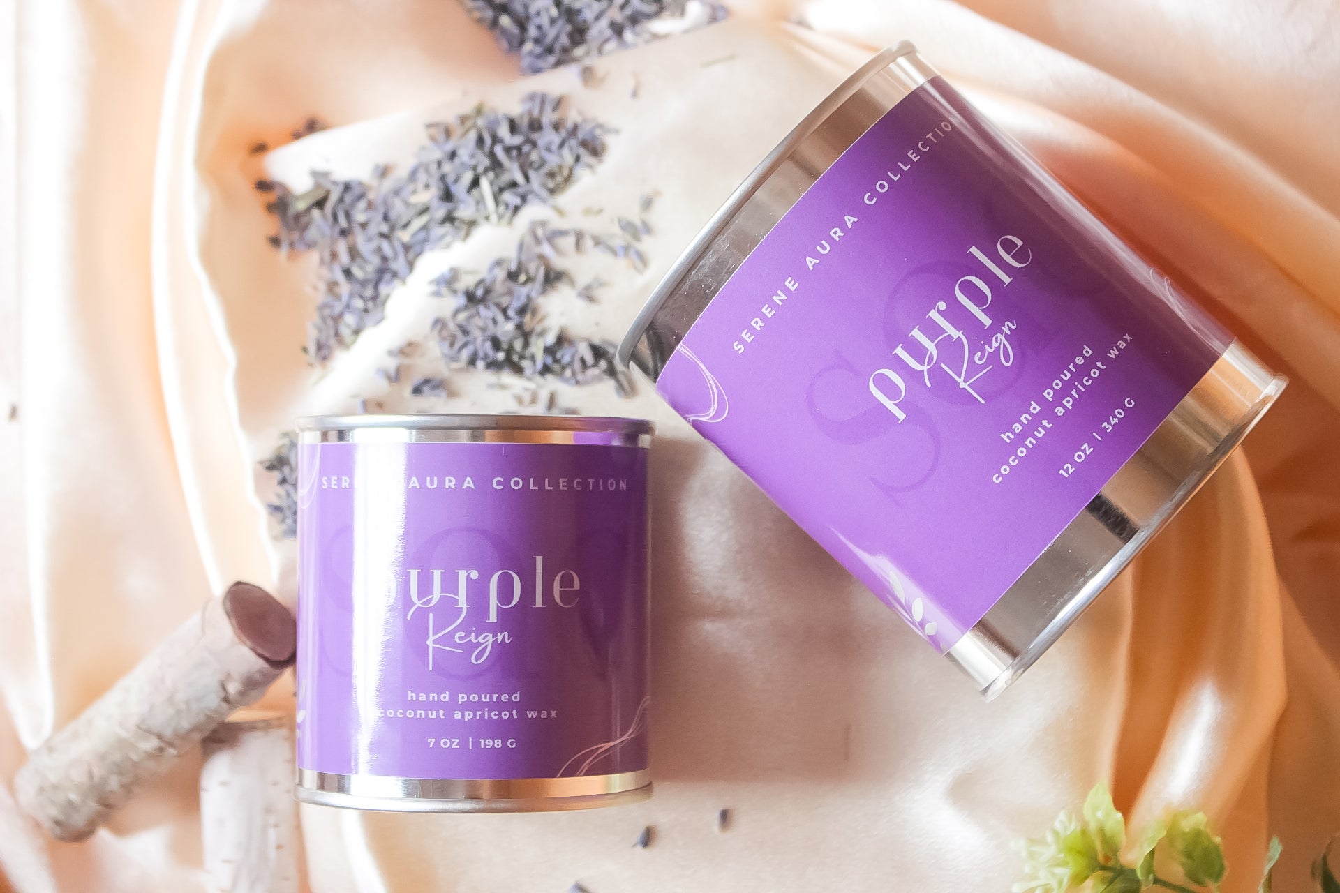 Lavender Driftwood Woodwick Candle: Purple Reign