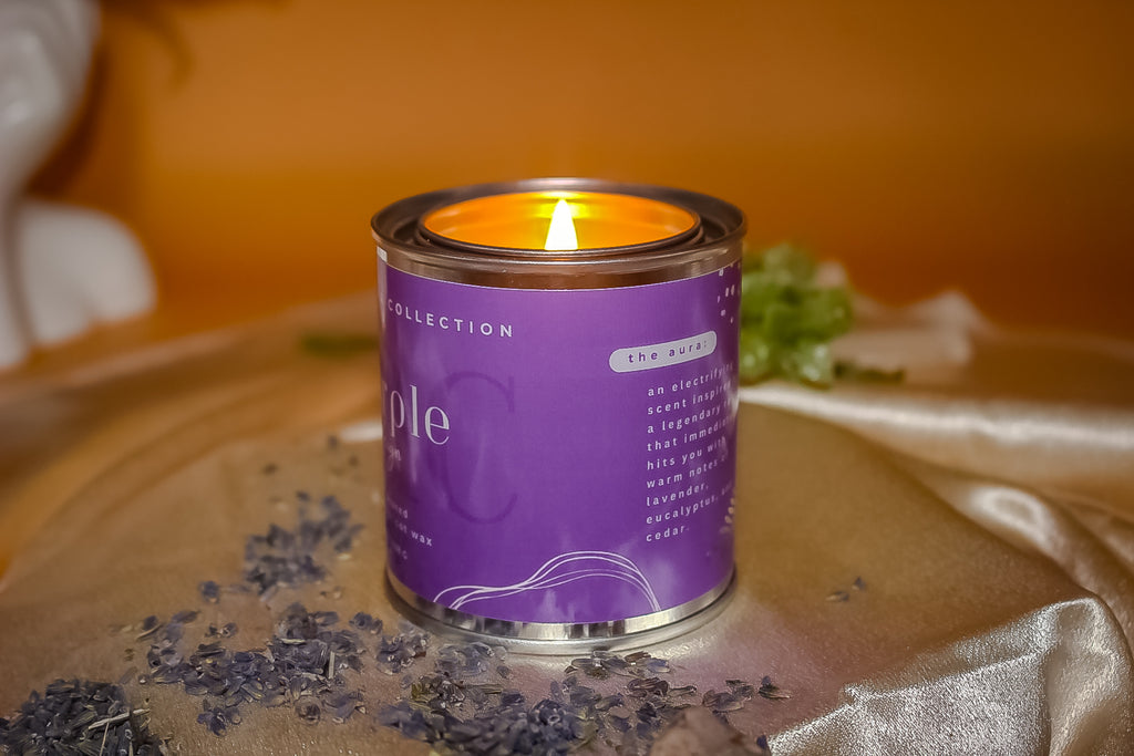Lavender Driftwood Woodwick Candle: Purple Reign